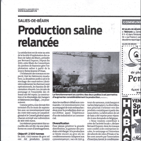 (FRA) Sud-Ouest – 14 janvier 2012